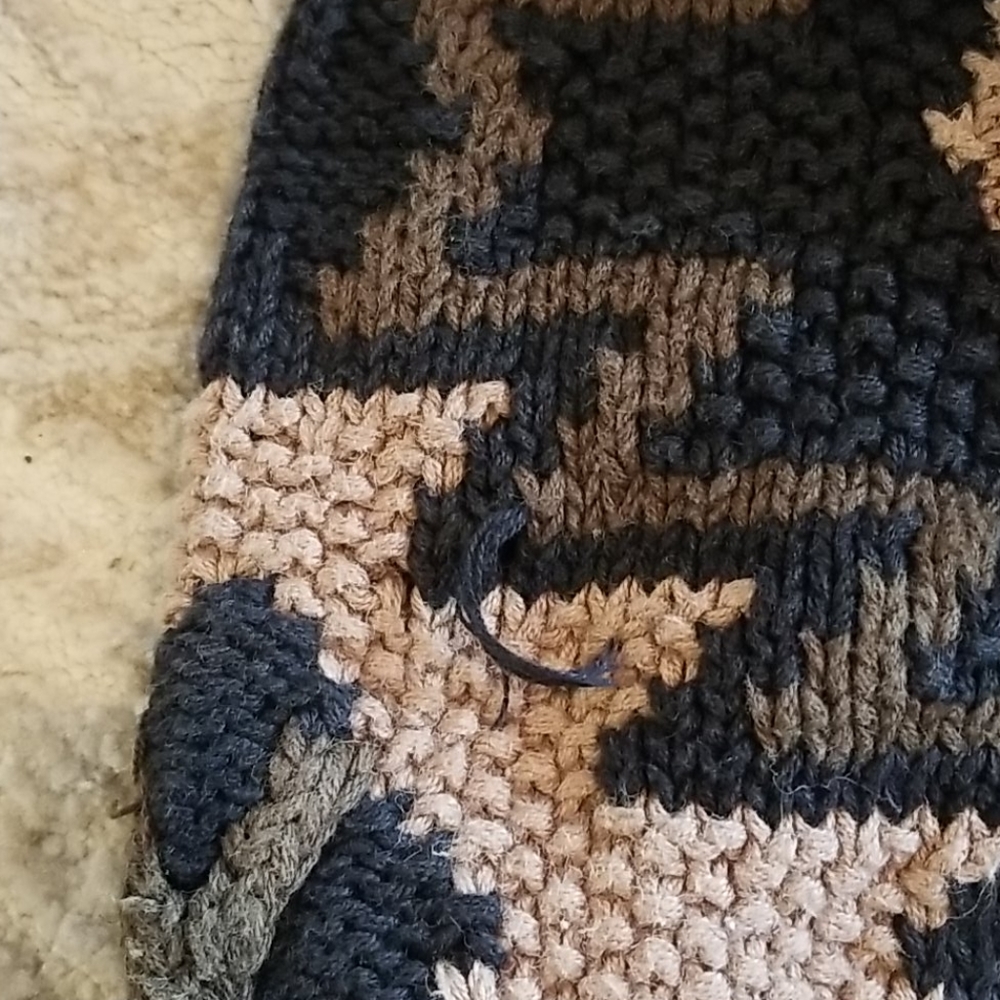 Vintage Embassy Row Chunky Handknit Sweater, Xl - image 8